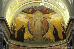 Mosaïque de l'abside de la Chapelle San Gualberto, Sainte Praxède, Rome