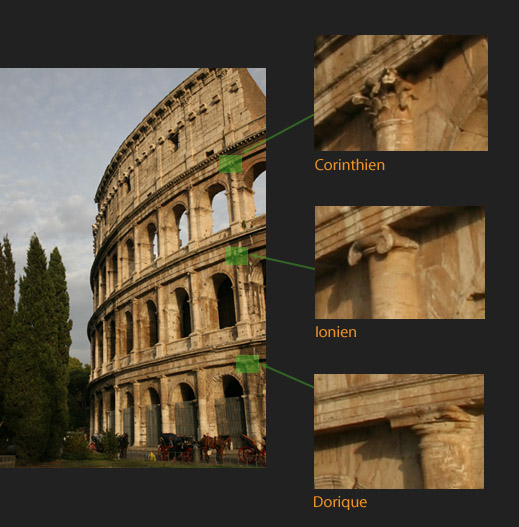 Architecture et description du Colisée
