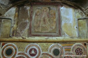 Fresco in the crypt of Sainte-Praxedes in Rome