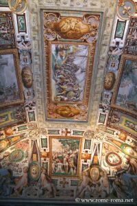 Frescoes of the palace of the Villa d'Este