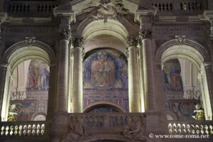 The mosaics of the ambulatory on the facade of Santa Maria Maggiore in Rome