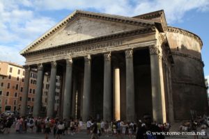 Photo du Panthéon de ROme en fin de journée