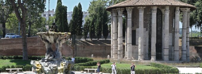 Forum boarium, avec le Temple rond, Rome