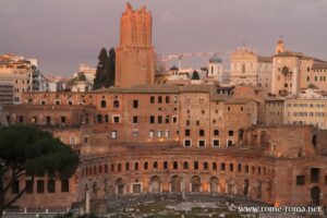 View of Trajan's Forum and Markets in Rome