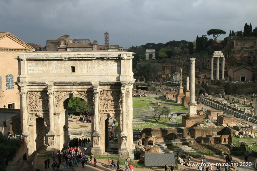 Vue sur le forum romain