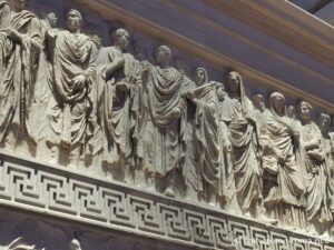 Frise, processions, Ara Pacis à Rome