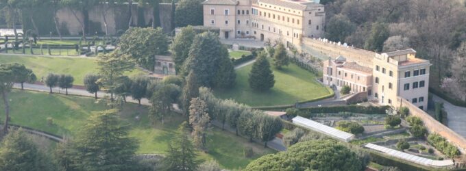 Vue sur une partie des Jardins du Vatican