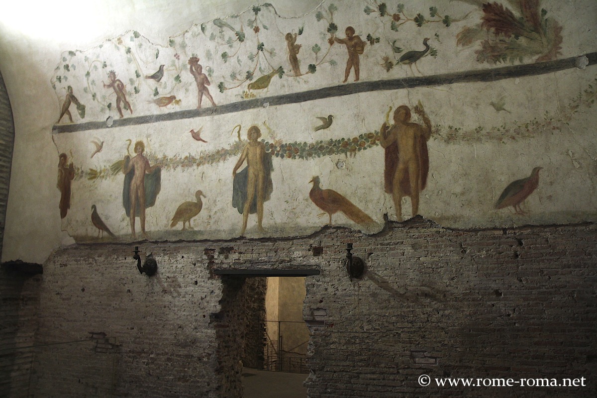 Fresques des maisons romaines du Caelius