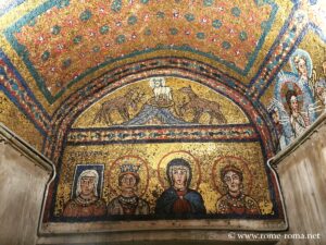 Mosaïque de la chapelle Saint Zénon, basilique Sainte Praxède à Rome