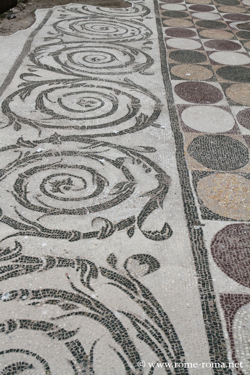 Pavement and floor of the Baths of Caracalla, Rome