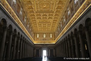 Central nave of the Basilica of Saint Paul outside the walls, Rome