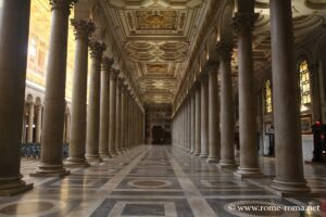 Lateral nave of the Basilica of Saint Paul outside the walls, Rome