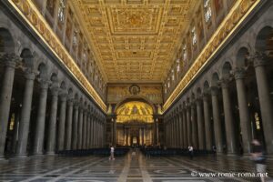 Central nave of the Basilica of Saint Paul outside the walls, Rome