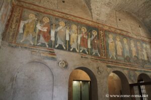 Frescoes from the 12th and 13th centuries of the oratory of San Giuliano, Saint Paul outside the walls, Rome