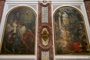 Peintures de basilique Sainte-Marie des Anges à Rome