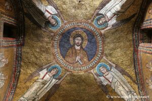 Mosaics on the ceiling of the Chapel of Saint Zeno, Santa Prassede, Rome