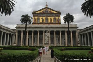 Quadriportico, Basilica of St. Paul outside the walls, Rome