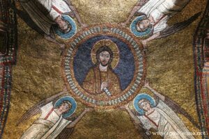 Mosaics of the ceiling of the Chapel of Saint Zeno, Sainte-Praxedes, Rome