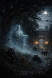 légende du fantôme de Néron, Place du Peuple à Rome