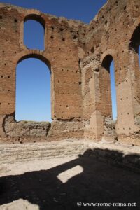 Thermes, Calidarium, Villa des Quintili à Rome