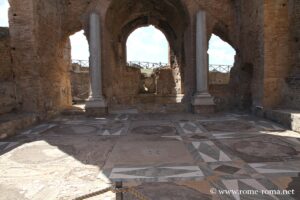 Le calidarium des thermes de la Villa des Quintili à Rome