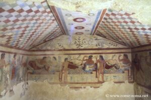 Tomb of the leopards, necropolis of Monterozzi, Tarquinia