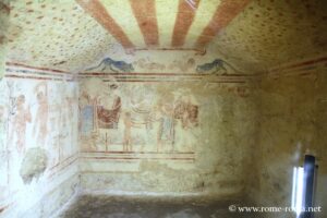 Tomb of a warrior, necropolis of Monterozzi, Tarquinia