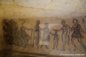 Tomb at two roofs, necropolis of Monterozzi, Tarquinia