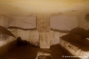 Tomb at two roofs, necropolis of Monterozzi, Tarquinia