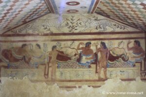 Tomb of the leopards, necropolis of Monterozzi, Tarquinia