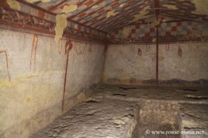 Tomb of the hunter, necropolis of Monterozzi, Tarquinia