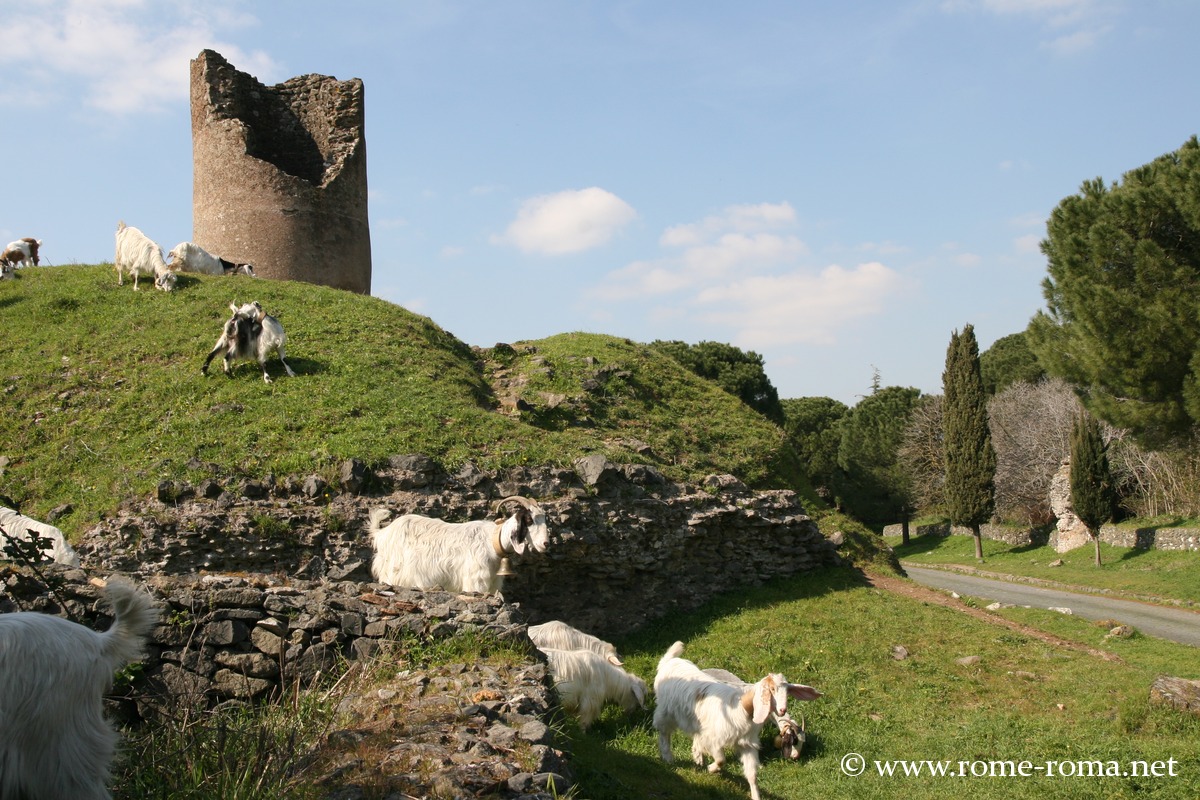 Monuments on the Appian Way in Rome