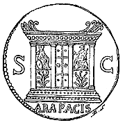 Ara Pacis, Asse di Nerone