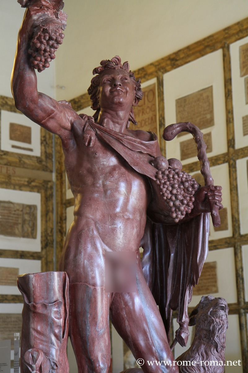 Fauna in marmo rosso antico, da una copia ellenica tardiva del II secolo d.C., musei capitolini
