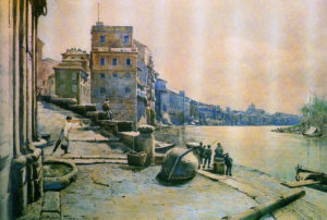 franz - il porto di ripetta verso ponente-1880[1]