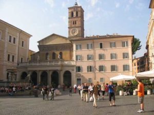 La partie centrale du Trastevere
